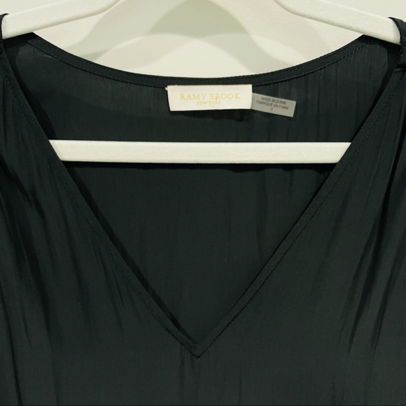 Ramy Brook Braided Shoulder Rushed‎ Black Dress 0 - Picture 4 of 12